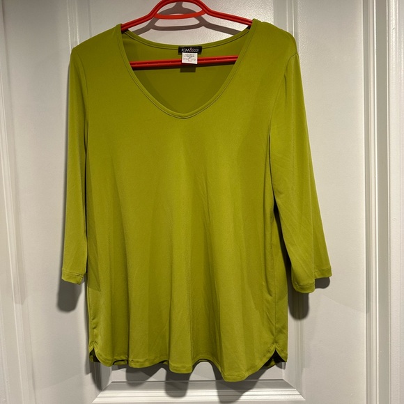 NWT - Kim & Co. Brazil Knit 3/4 Sleeve Top - Picture 3 of 5